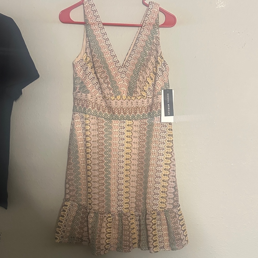 Donna Morgan Pastel Knit Mini Dress